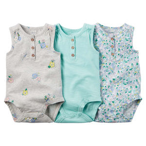 Carters Baby Girl 3-pk Bodysuits Clothes